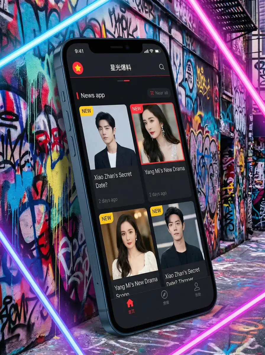 18C.MICBIZ云缨巡街 APP界面展示 - 掌上吃瓜神器
